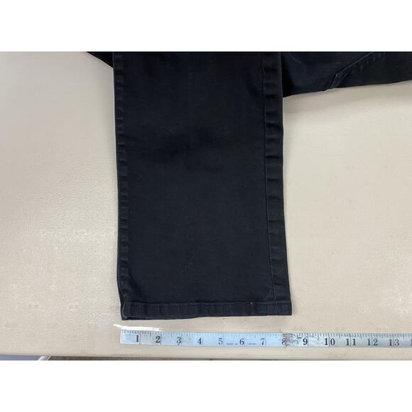 Talbots Heritage Straight Jeans Womens 16/33 Black Stretch Denim Fits 37x33 - Picture 8 of 14